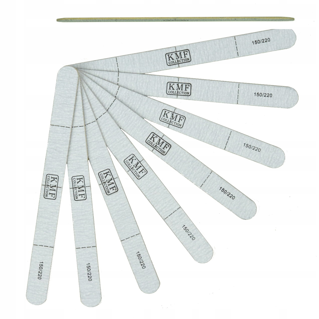50x Pilnik Pilniczek do Paznokci Kmf Dzielony Zebra Slim 150/220