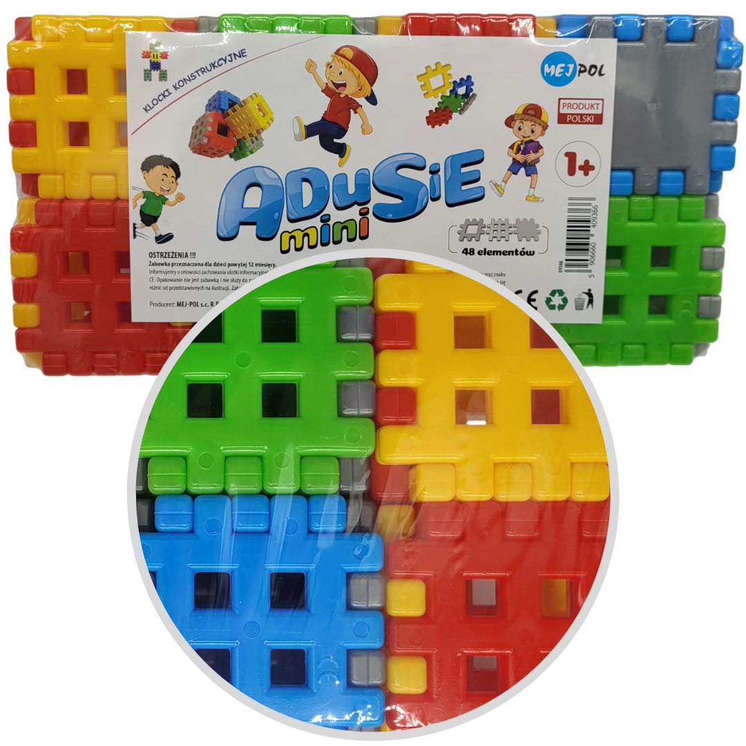 

Adusie Mini Klocki Konstrukcyjne Wafle 48el Polska