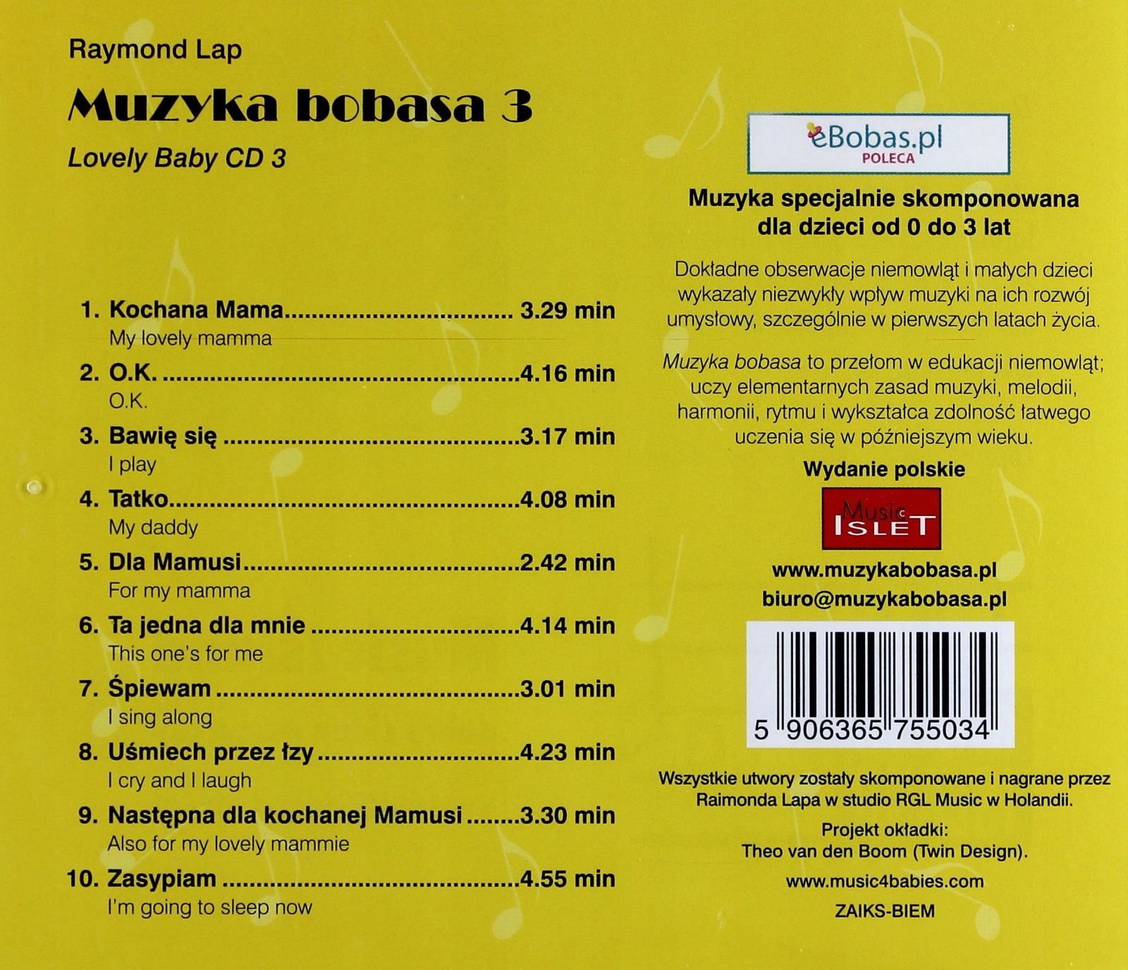 MUZYKA BOBASA 3 (CD) Stan opakowania oryginalne
