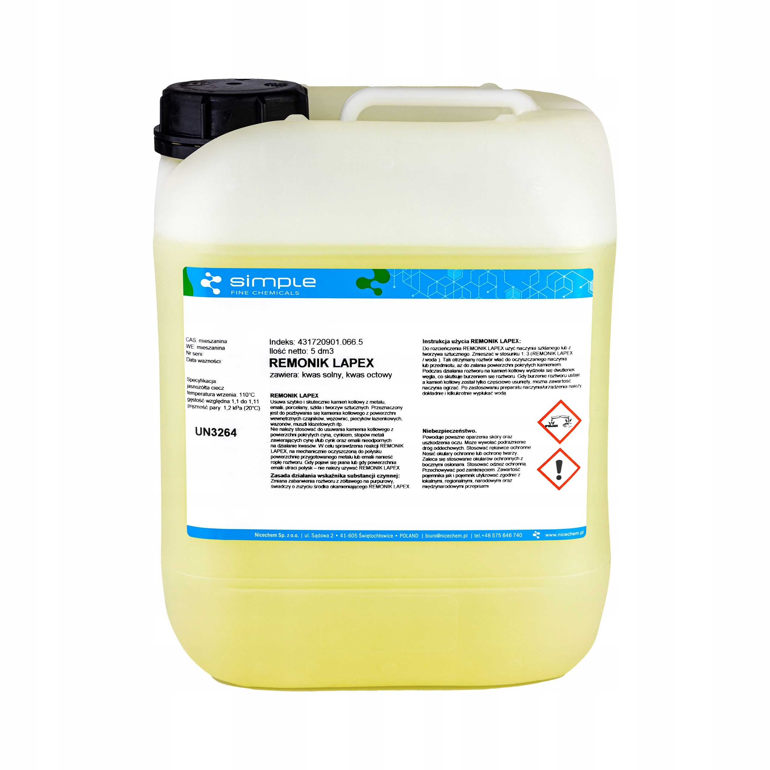 Remonik Lapex odkamieniacz 5 dm3