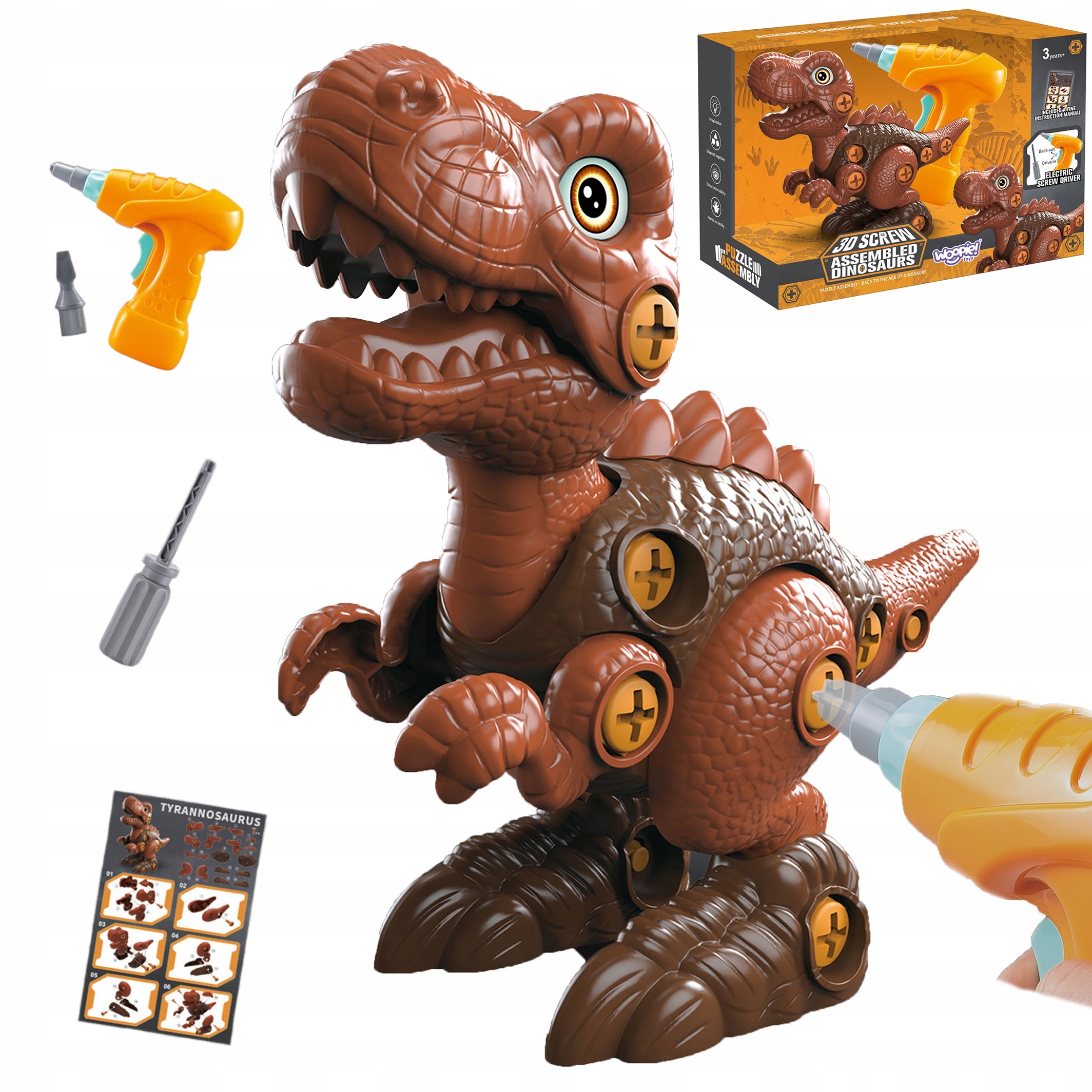 

Dinozaur Do Skręcania Rozkręcany Wiertarka Woopie