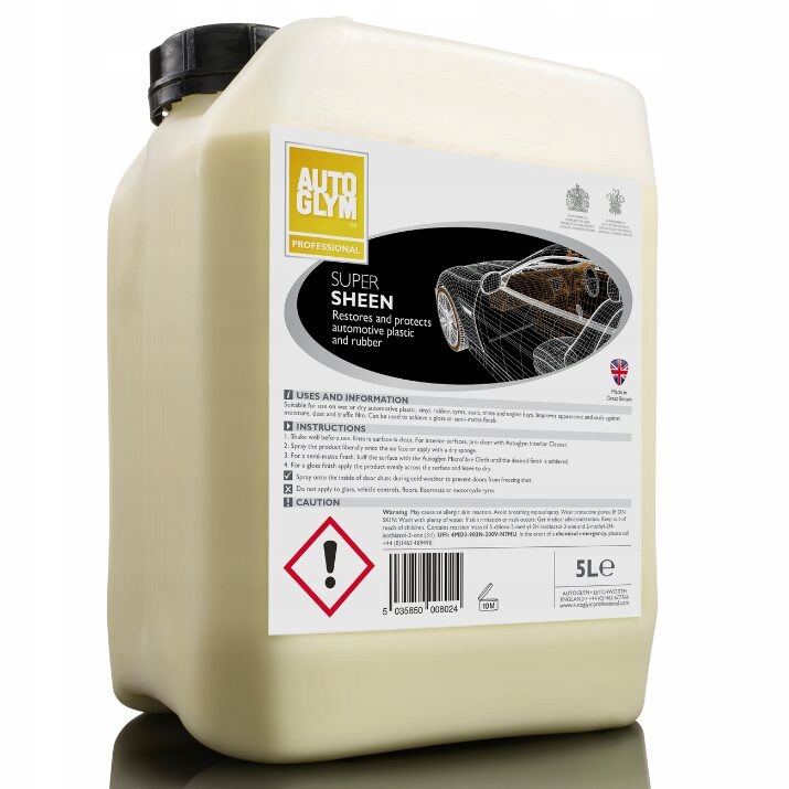 Autoglym Sheen 5L – univerzálny dresing na plast, vinyl a gumu