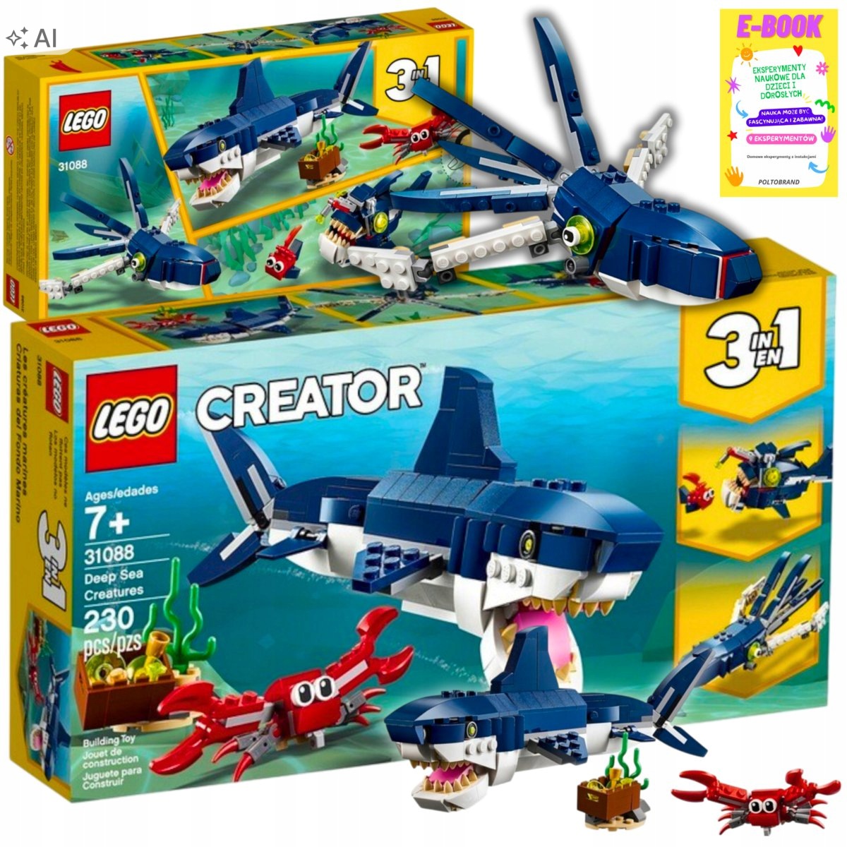 Lego Zwierzęta Creator Morskie Stworzenia Rekin Dla Dziecka Ebook