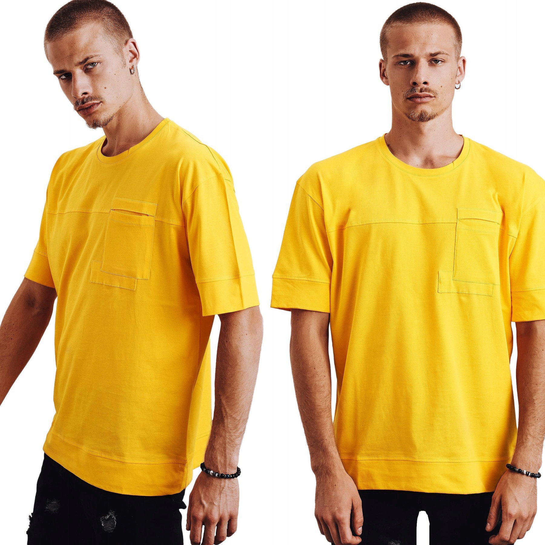 

Męska Koszulka T-shirt Bez Nadruku rx4633 - XL