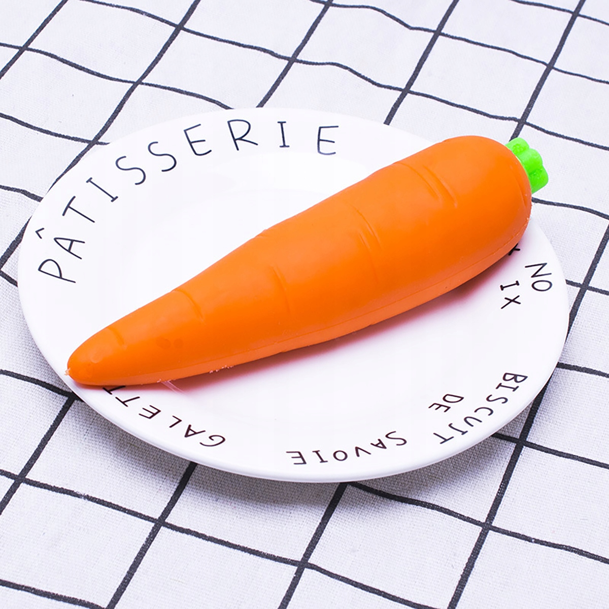 12x GNIOTEK MARCHEWKA PIASKOWA ANTYSTRESOWA SENSORYCZNA WARZYWA PRANK ŻART Szerokość produktu 3.5 cm