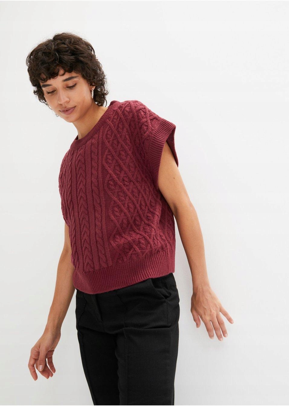 44 KAMIZELKA Z DZIANINY Bonprix Rodzaj inna