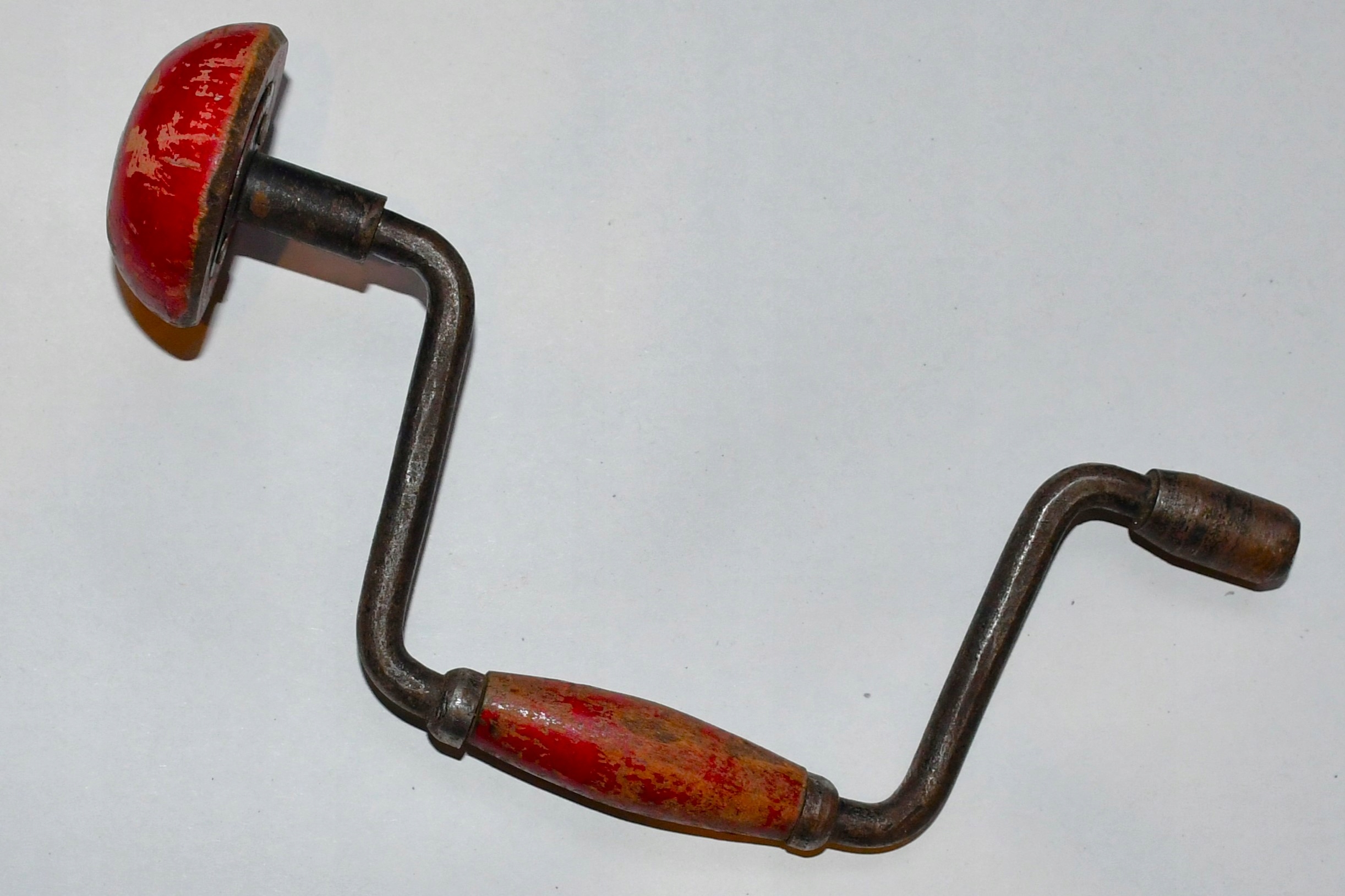 MAŁA ZABYTKOWA WIERTARKA RĘCZNA DŁ 18 cm