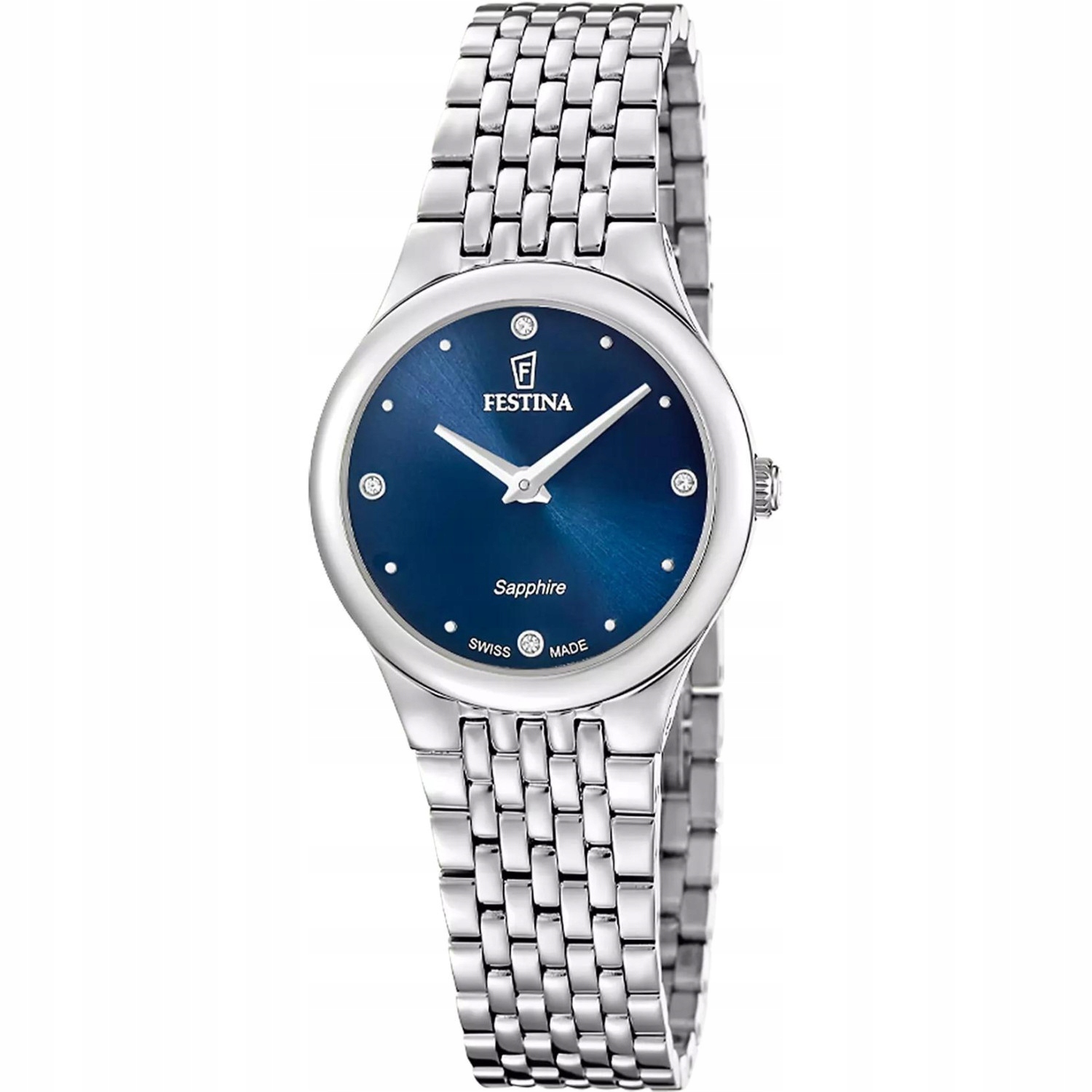 Dámské hodinky Festina F20096-3 Zirkony stříbrné