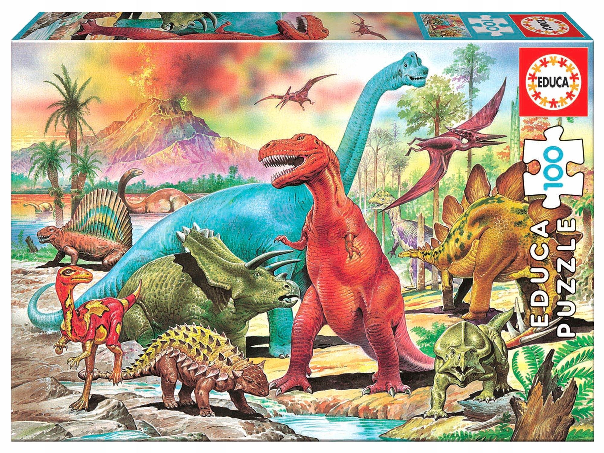 

Educa Puzzle 100 el Dinozaury