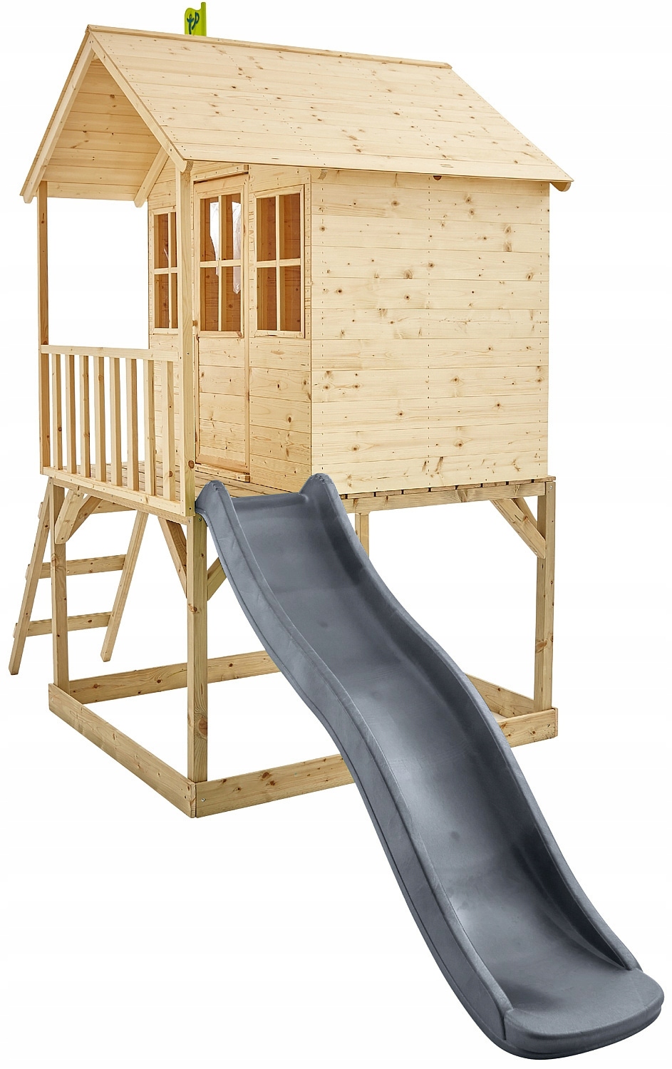 Vaikų lauko žaidimų aikštelė su nameliu su čiuožykla su smėlio dėže TP Toys smėlio 230 cm