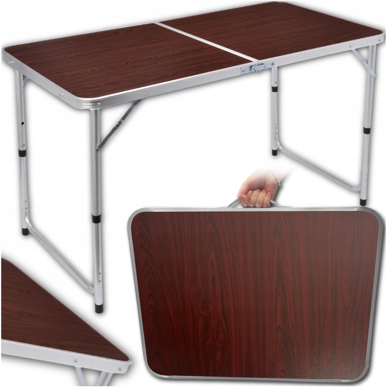 STÓŁ TURYSTYCZNY SKŁADANY STOLIK OGRODOWY TARASOWY 120X60 BIWAK GRILL OGRÓD Stan opakowania oryginalne