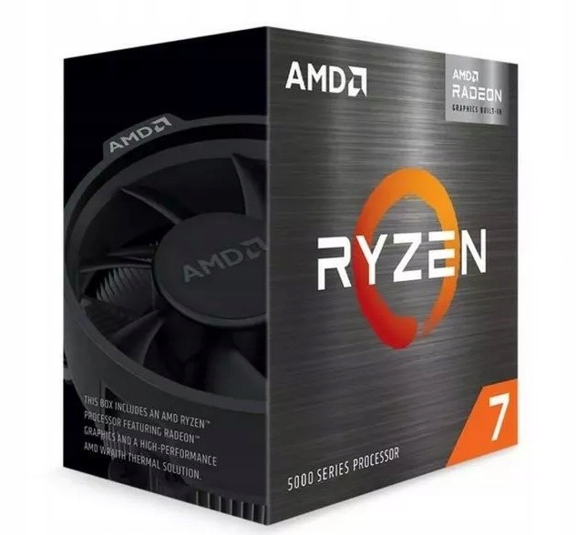 Procesor Amd Ryzen 7 5700G 8 rdzeni, 16 wątków, 3.8 GHz, Radeon Vega