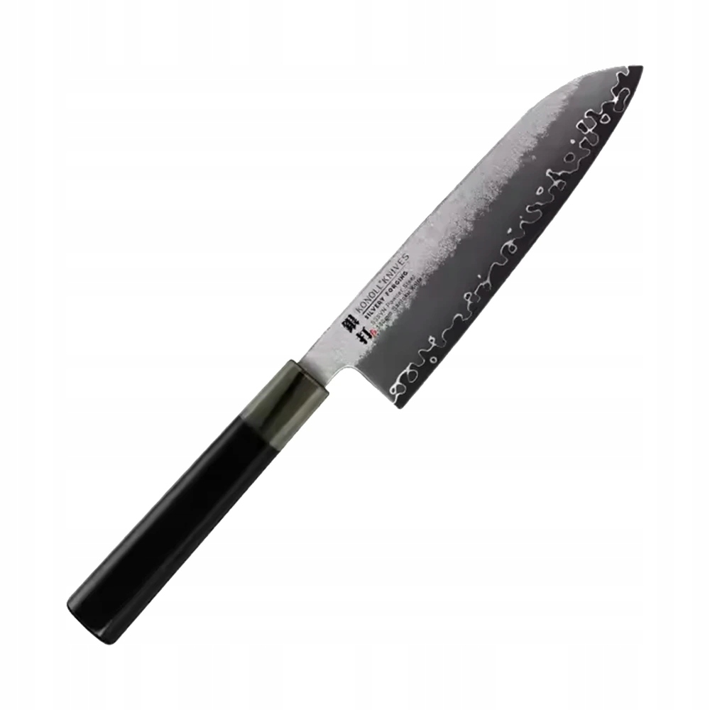 Kuchynský nôž Santoku 180 mm Konoll Silvery Forging