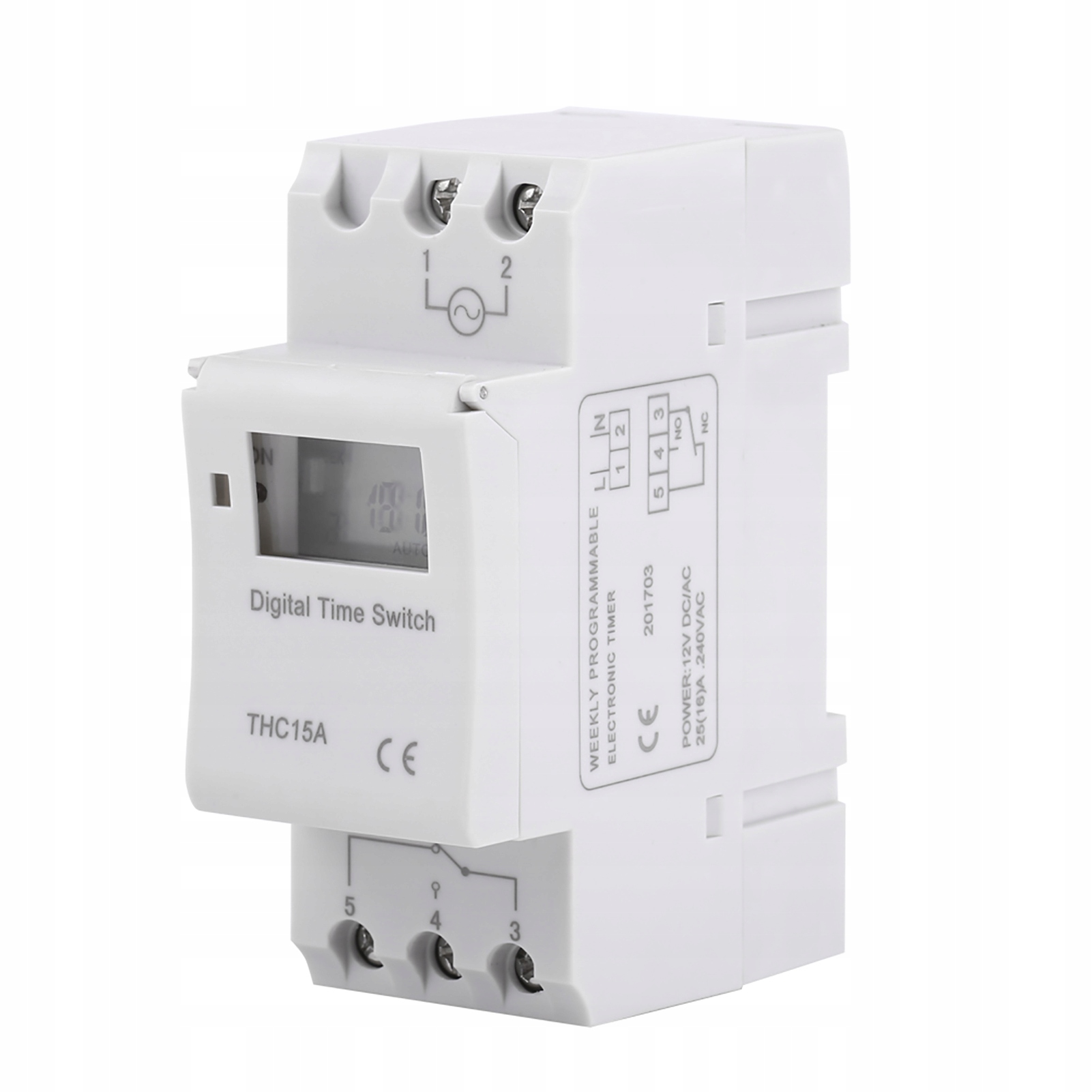 ELEKTRONICZNY PROGRAMATOR CZASOWY TIMER SZYNĘ DI Model GS00884-01