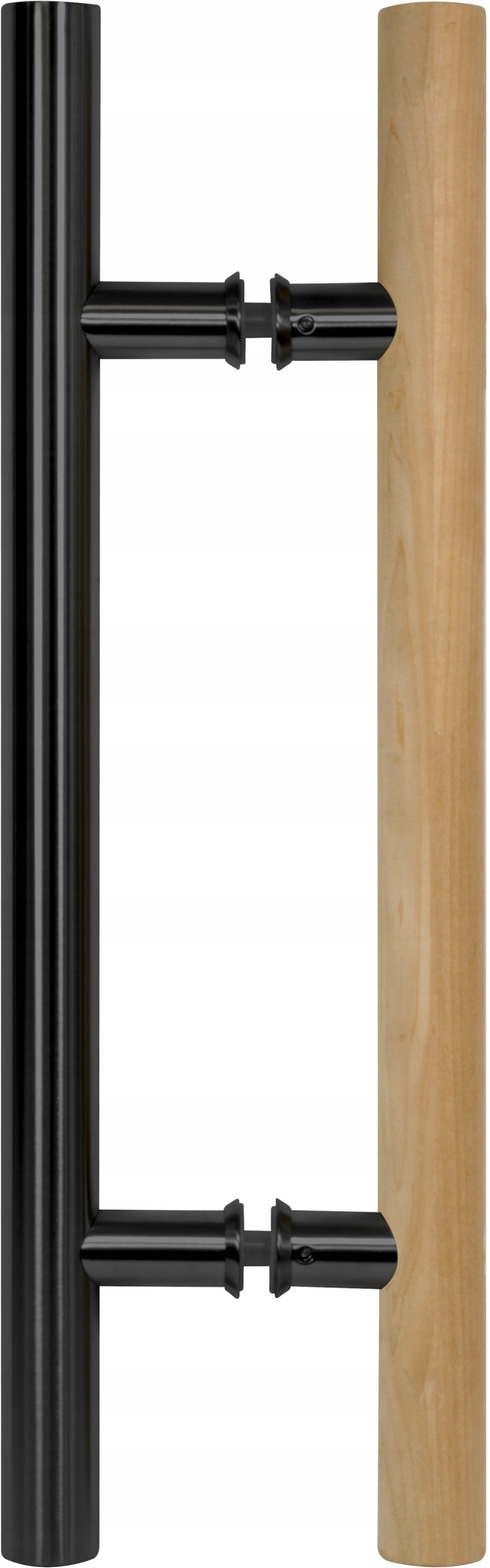 Antaba Premium 50cm drewno termowane - czarny metal do drzwi do sauny ...