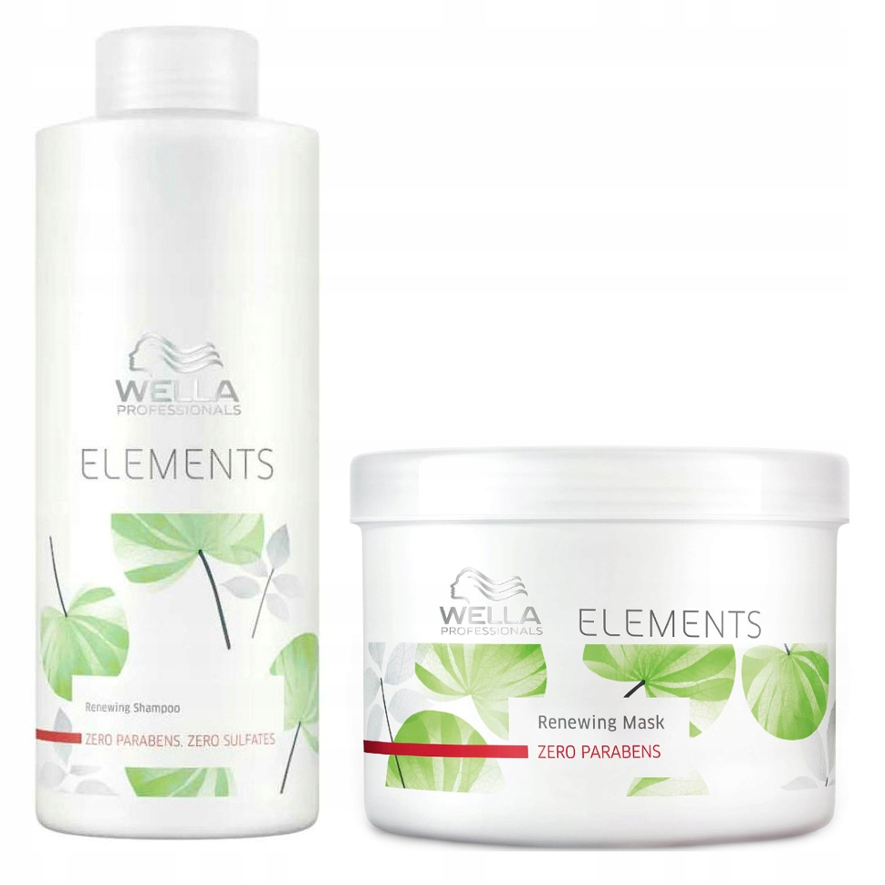 Wella Elements šampon 1000 ml maska 500 ml silně hydratační sada