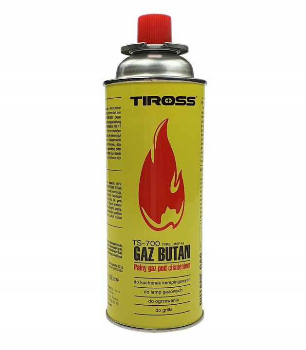 

Kartusz gazu Tiross 400ml 227g do kuchenki palnika