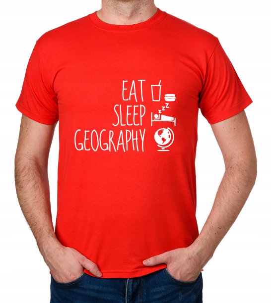 

koszulka Eat Sleep Geography prezent