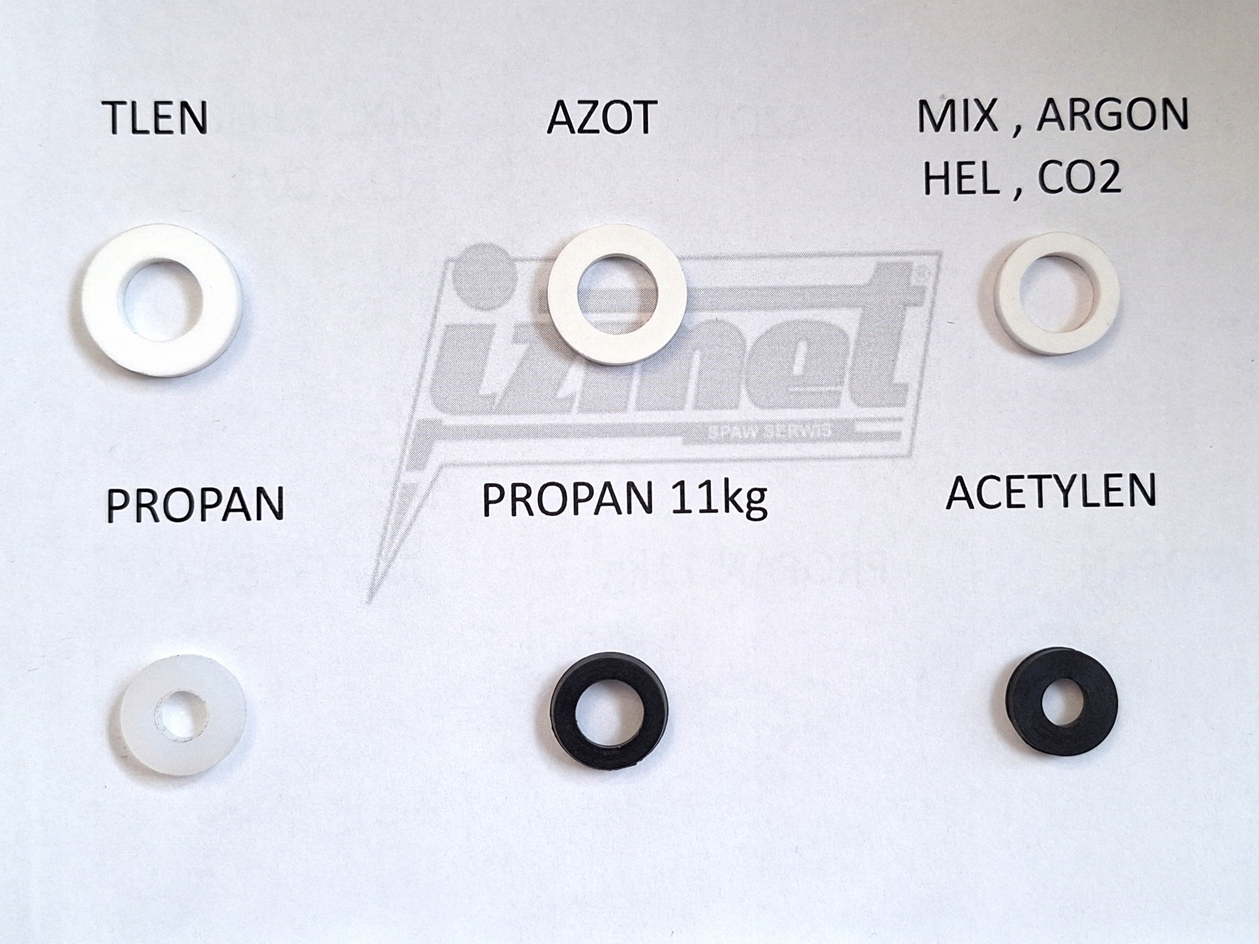 Uszczelka butla propan propan-butan 11kg 5 sztuk