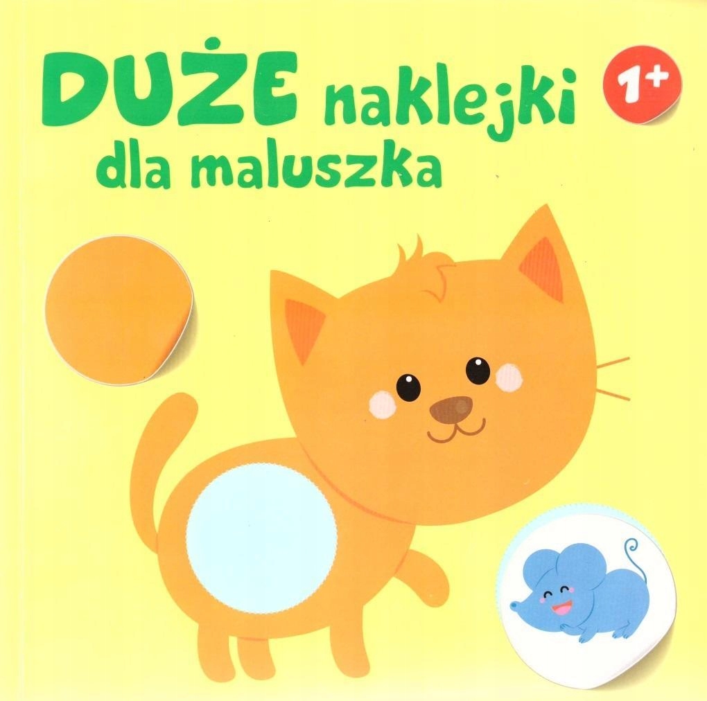 DUŻE NAKLEJKI DLA MALUSZKA 1+ - KOTEK