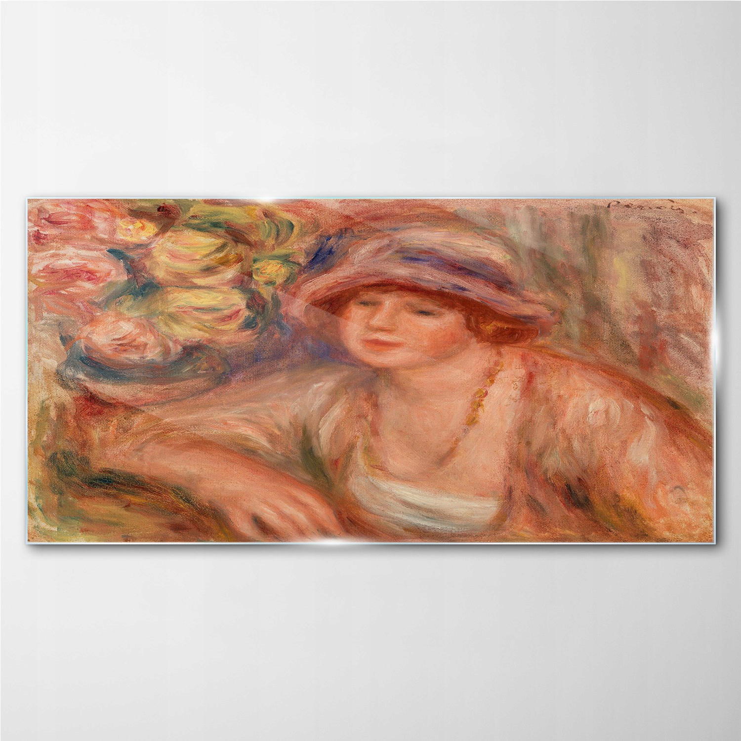 

Foto-obraz szklany na ścianę Kobiety kwiaty 100x50