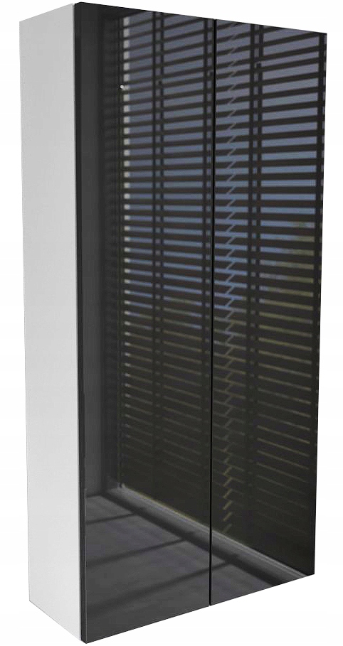 

szafka łazienkowa Wisząca Akryl Połysk 50cm czarny
