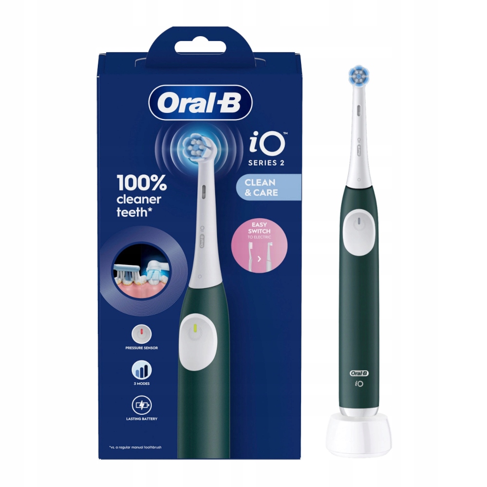 Szczoteczka magnetyczna elektryczna Oral-B iO 2 Forest Green