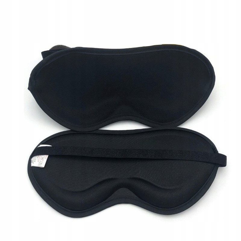 MASKA OPASKA OPASKI NA OCZY DO SPANIA 3D CZARNA Marka inny