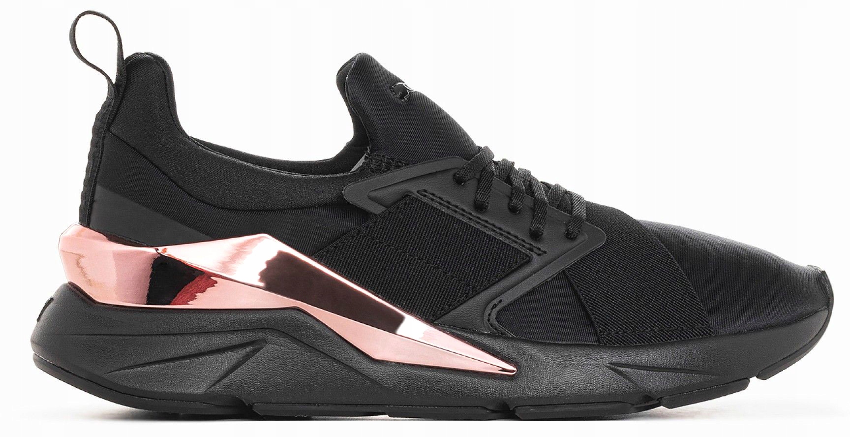 BUTY DAMSKIE PUMA MUSE X5 CZARNO ZŁOTE ROZM. 37