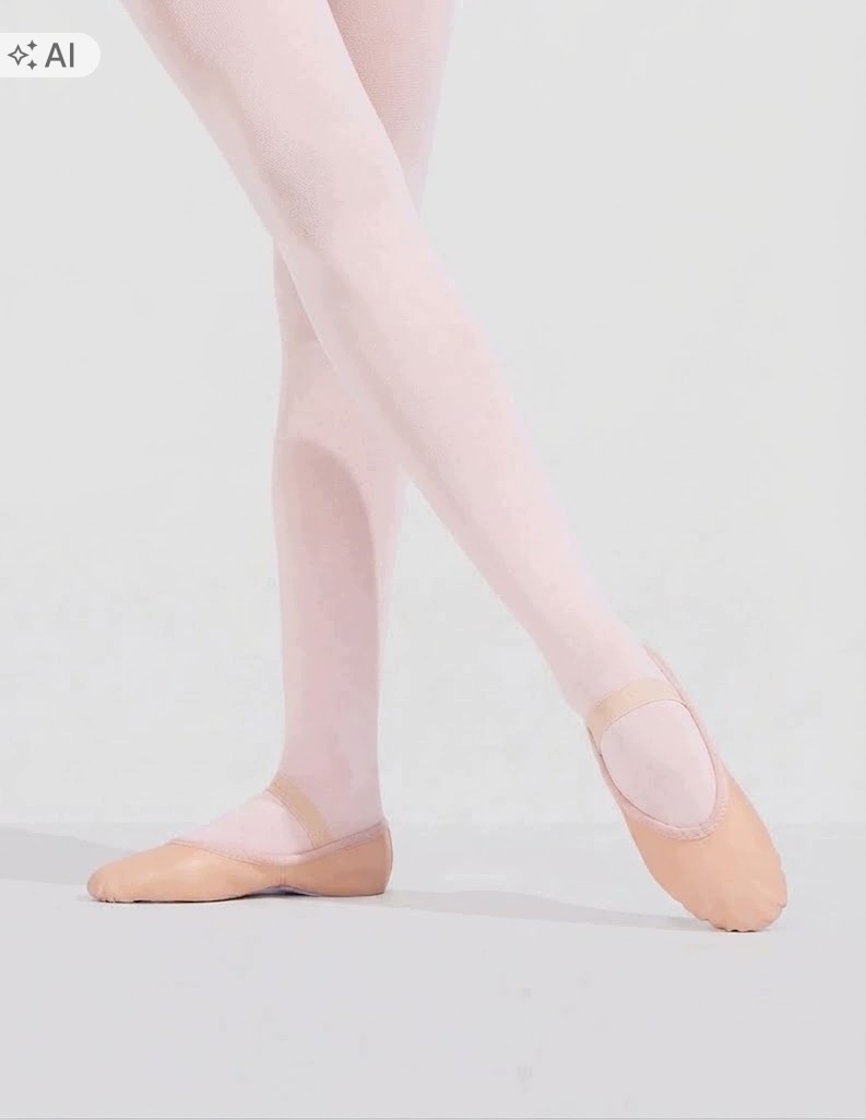 Capezio Baletki Damskie Różowe Wsuwane Gładkie 35-35,5 5W 6_A