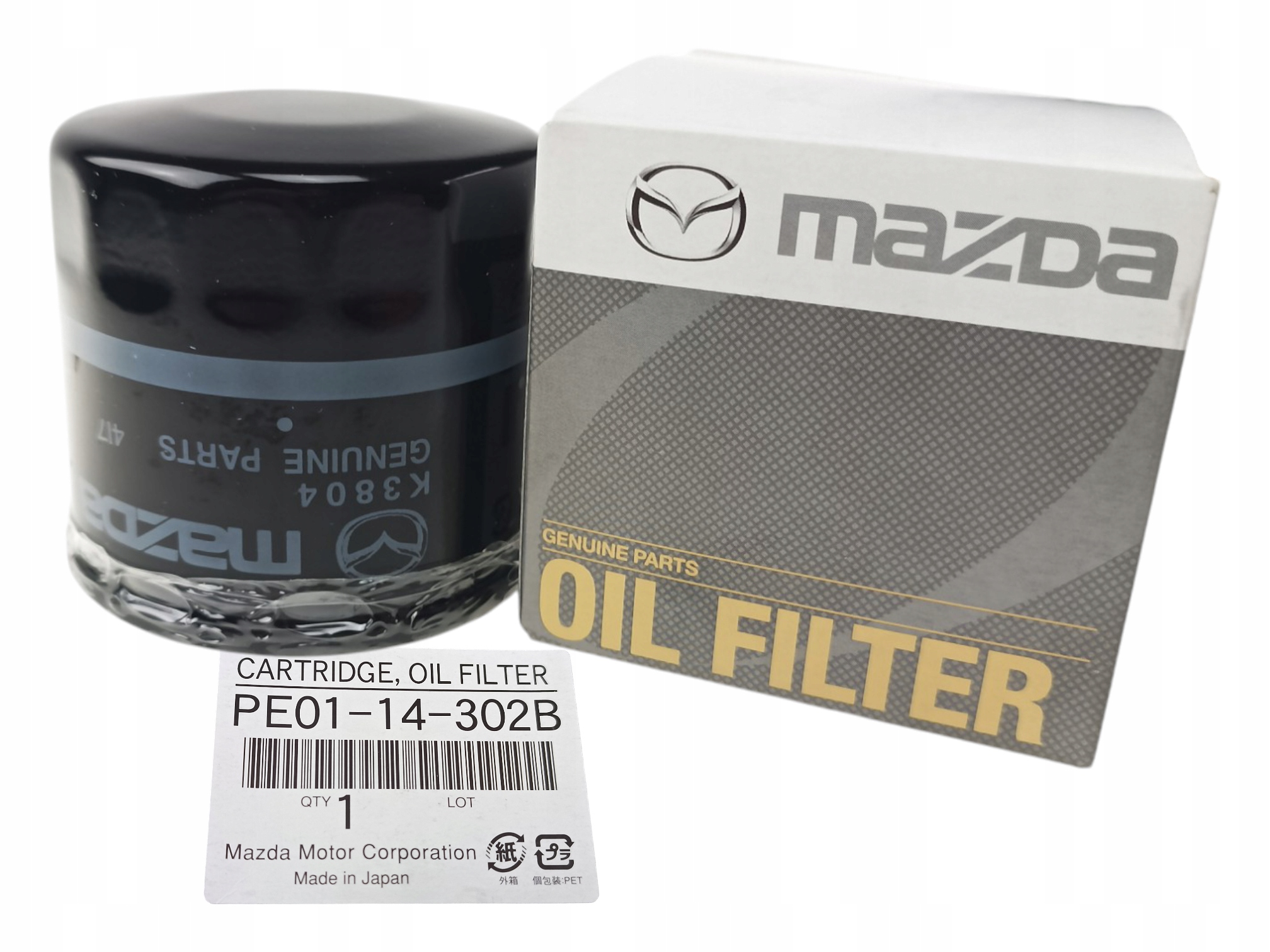 Filtr oleju Mazda 2 3 6 CX-3 CX-30 CX-5 1.5 2.0 2.5 PE01-14-302B oryginał