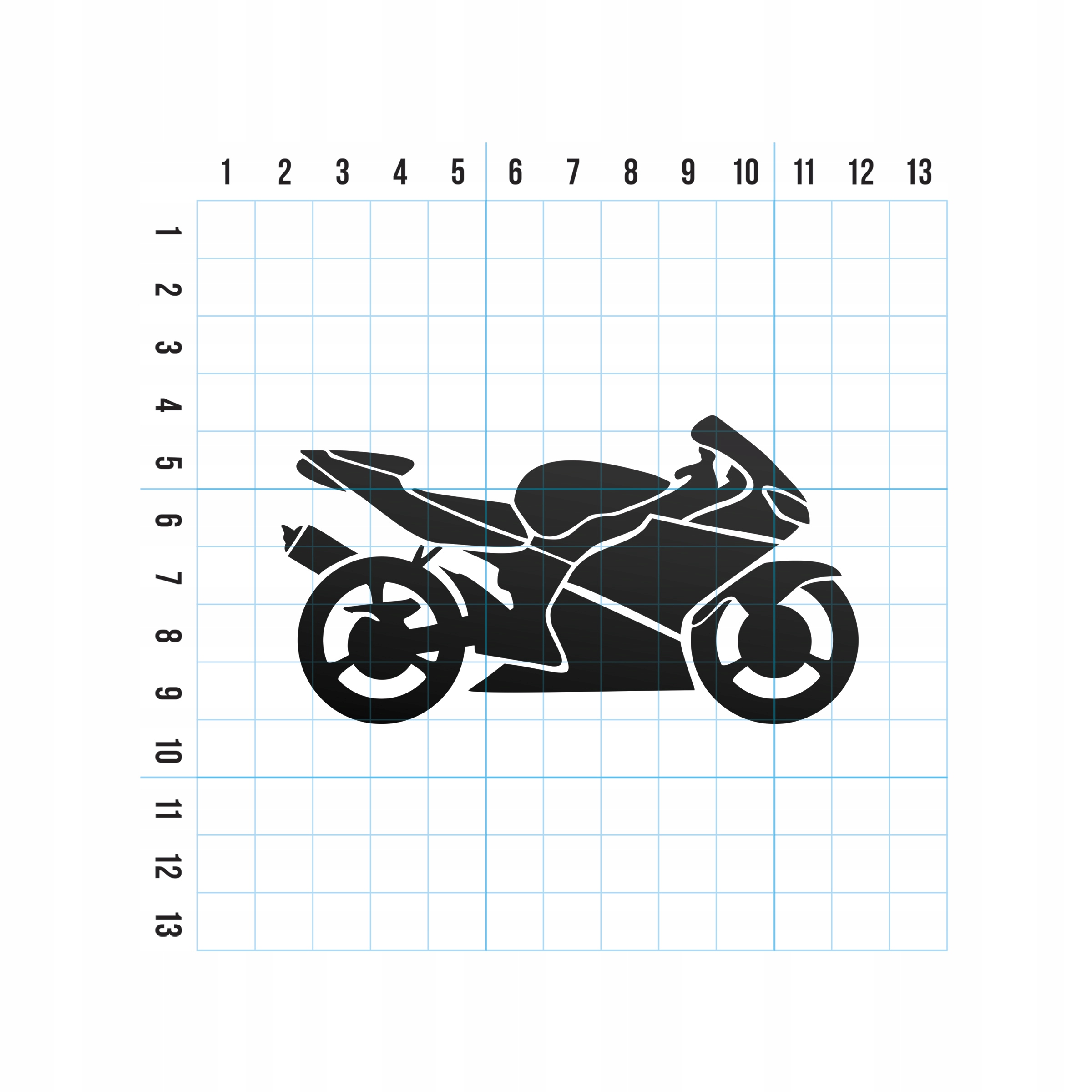 CZARNA NAKLEJKA DLA MOTOCYKISTY MOTOCYKL NA AUTO Producent inny