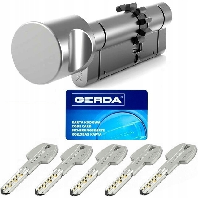 Wkładka drzwiowa Gerda Prosystem X 40/30 z zębatką gałką 7cm do zamka drzwi