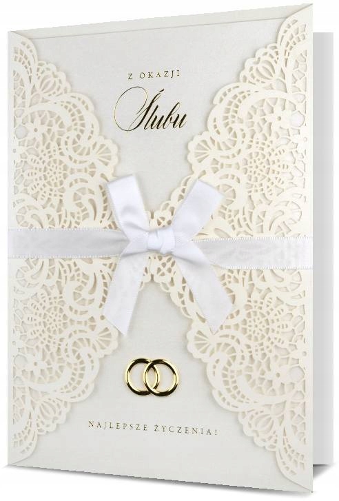 

Kartki ślubne duże 3D z życzeniami urocze PDP192