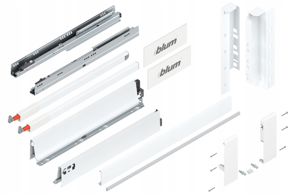 Blum Tandembox 500 Šuplík , Vnitřní střední, C, Bílá