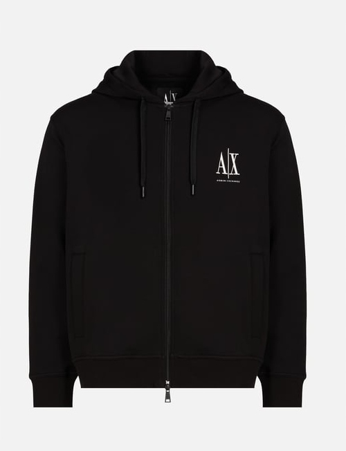 Armani Exchange Rozepínací Mikina S Kapucí Černá XM000371 AF10818 UC001 M