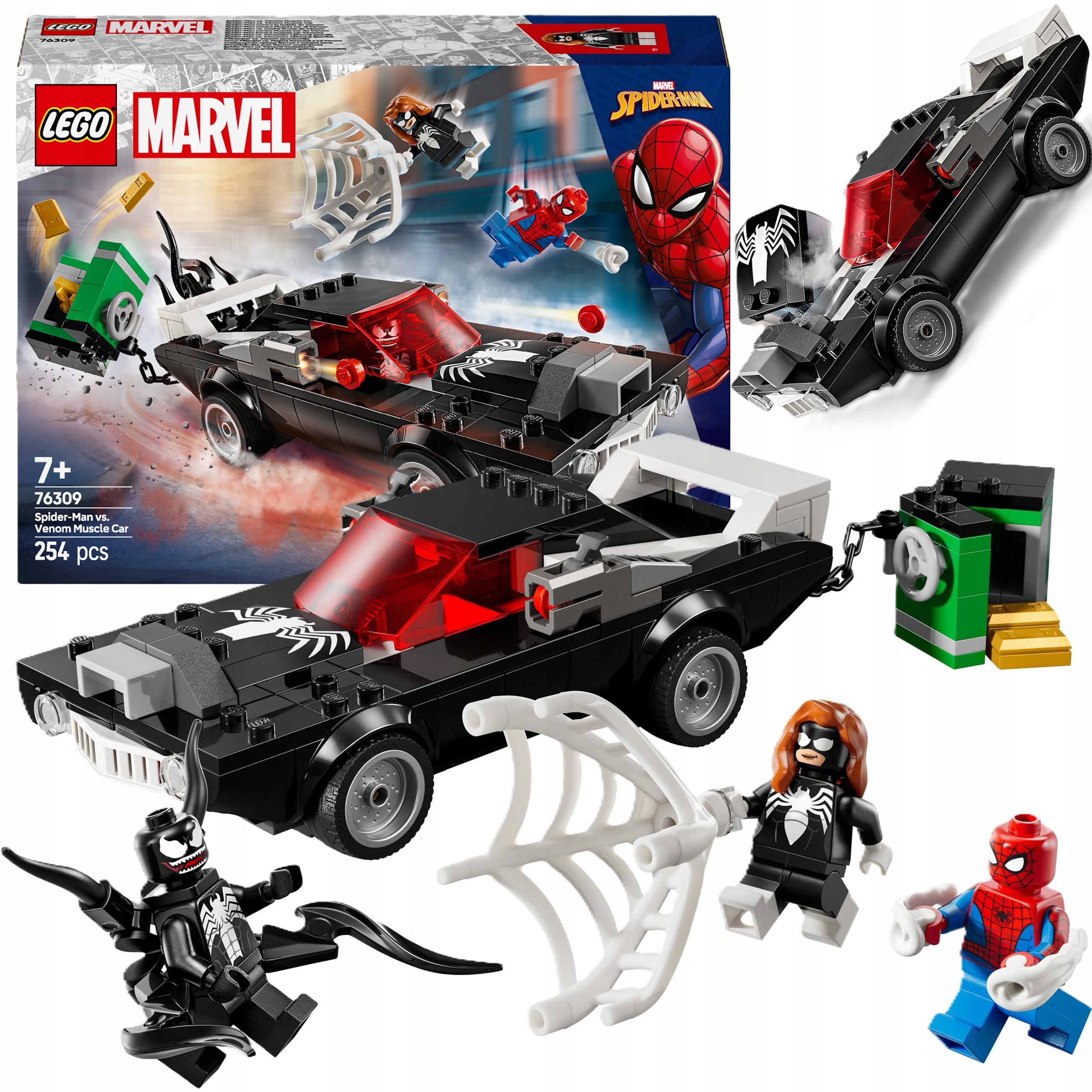 Lego Marvel Spider-man Kontra Muscle Car Venoma Zestaw Do Zabawy Dla Dzieci