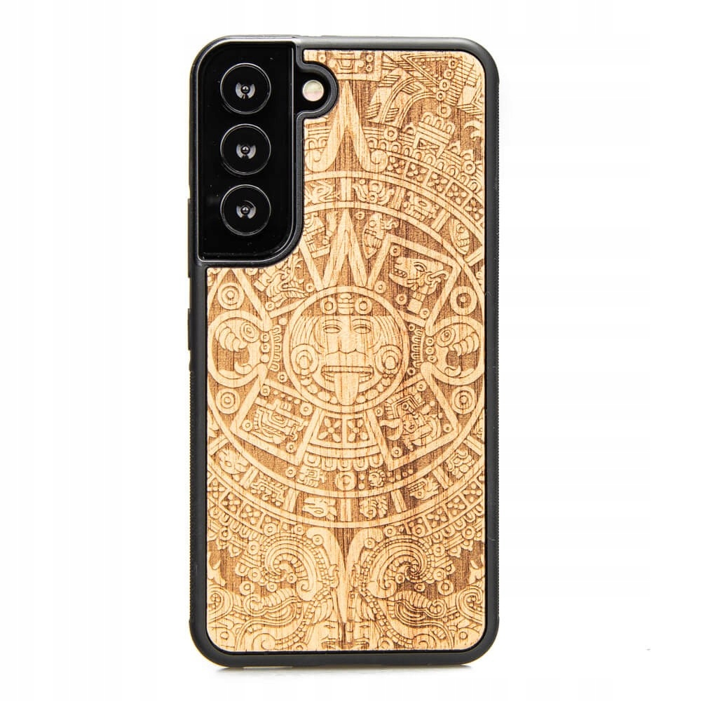 Dřevěné Pouzdro na Samsung Galaxy S22 Kalendář Aztécký Aniegre