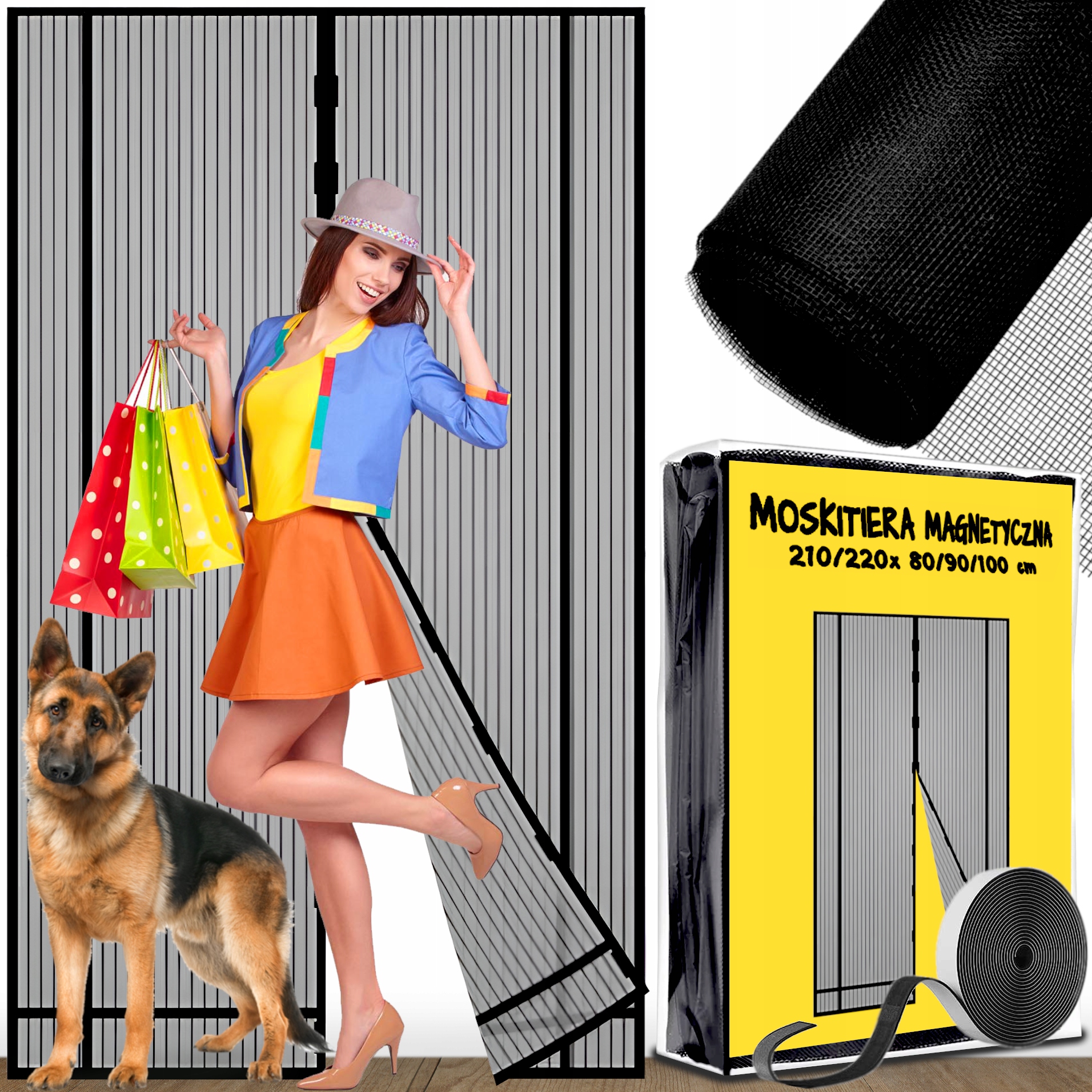 

Moskitiera Do Drzwi Magnetyczna 80/90/100 x210/220