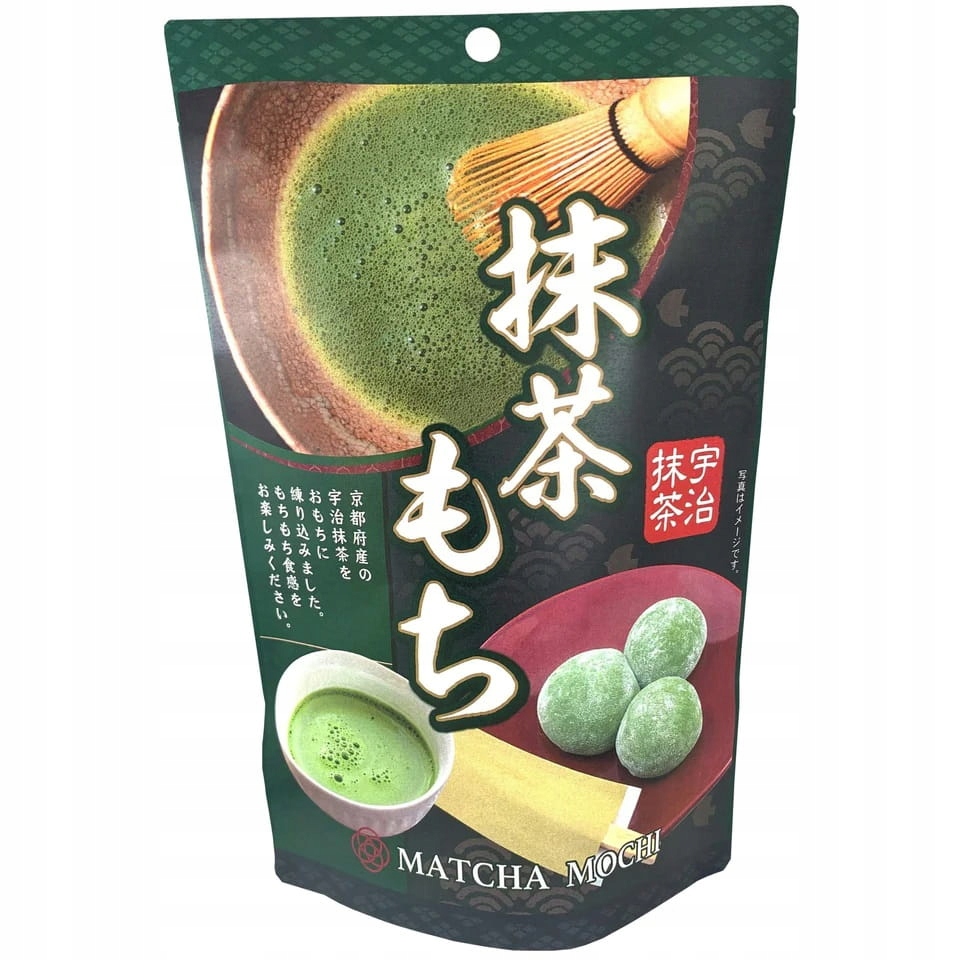 2x Matcha Mochi, rýžové sušenky s přídavkem Uji Matcha 130 g Seiki