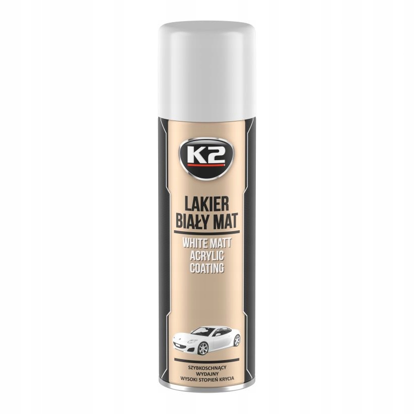 K2-лак білий матовий 500ml K2