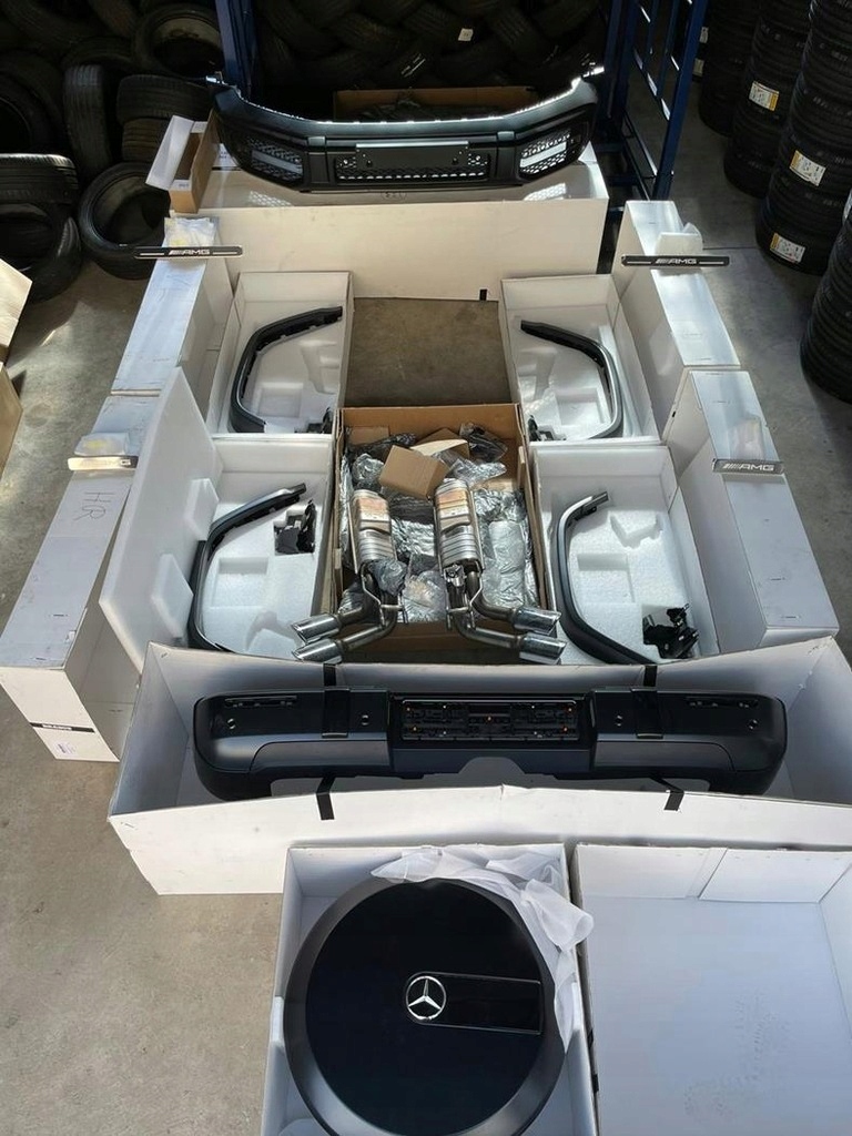 MERCEDES G KLASA W463 63 AMG ZESTAW ZDERZAK LISTWY