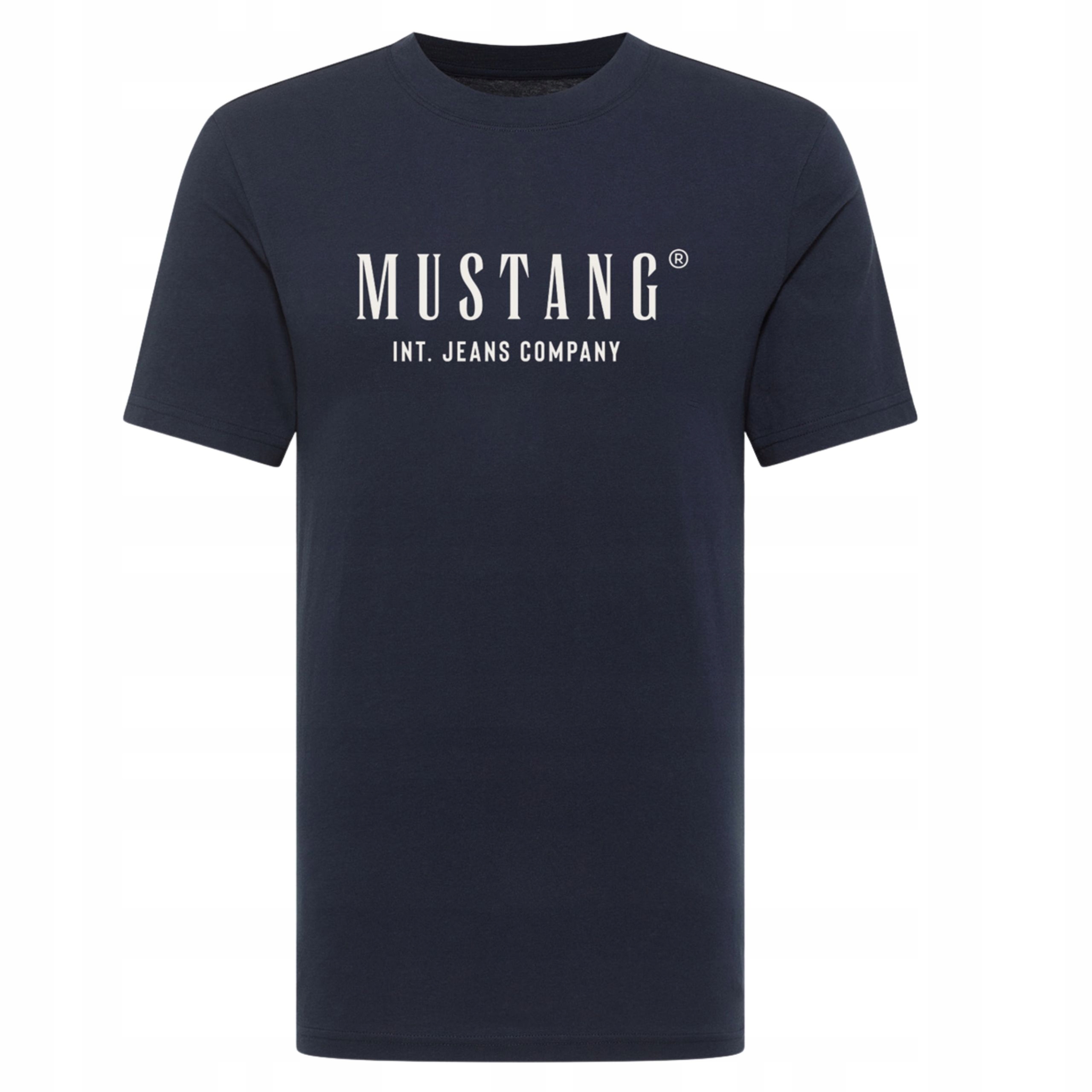 Pánské tričko Mustang Style Alex Tmavě modré Bavlněné Casual XL