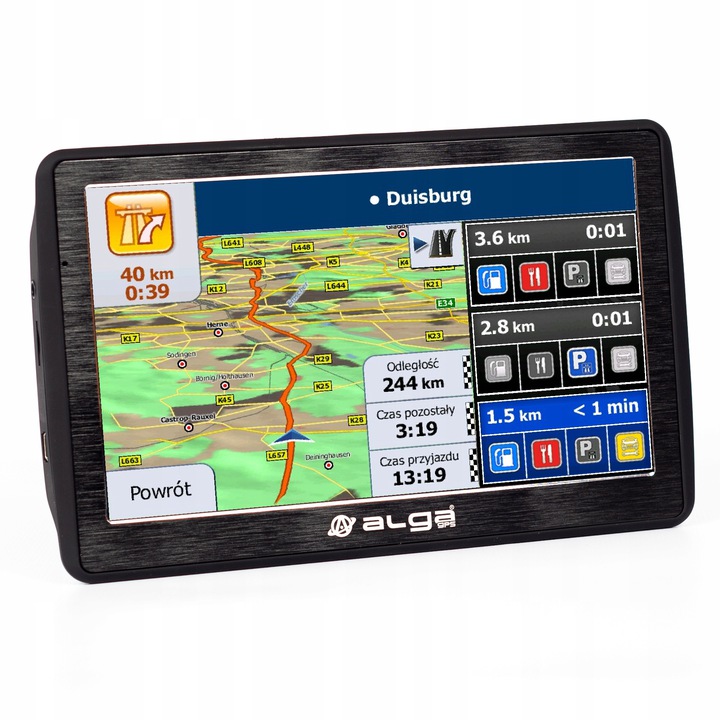 Nawigacja GPS z aktywnym uchwytem ALGA D7A iGO TIR Aktualizacja mapy dożywotnio