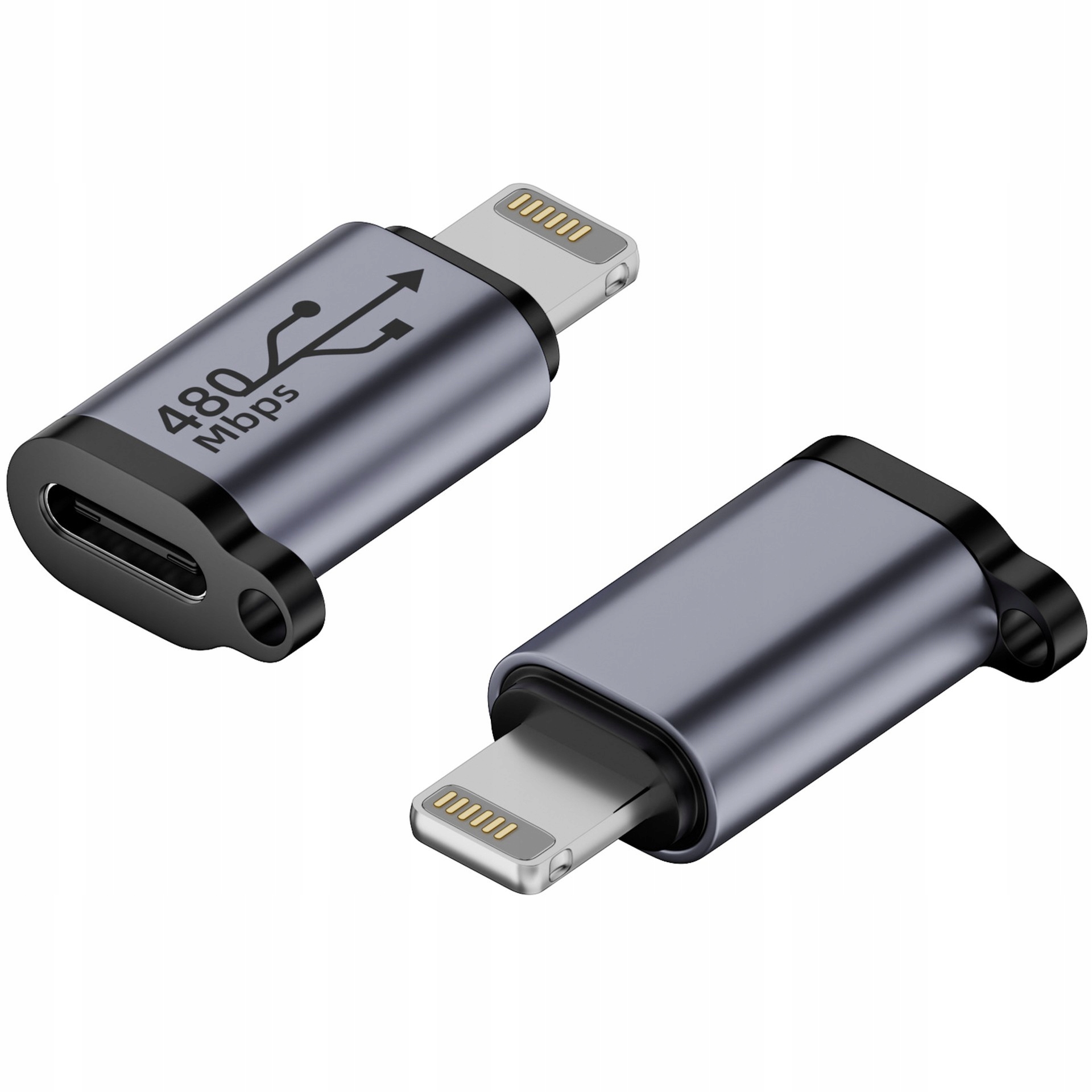 ADAPTER PRZEJŚCIÓWKA KABLA TYPE-C do LIGHTNING 480MBPS 18W 5V 2A V6