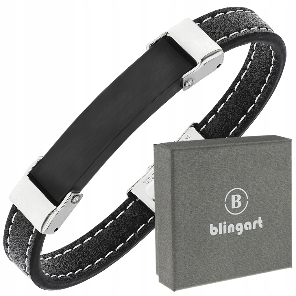 

Bransoletka Skórzana damska z grawerem Stal 316L