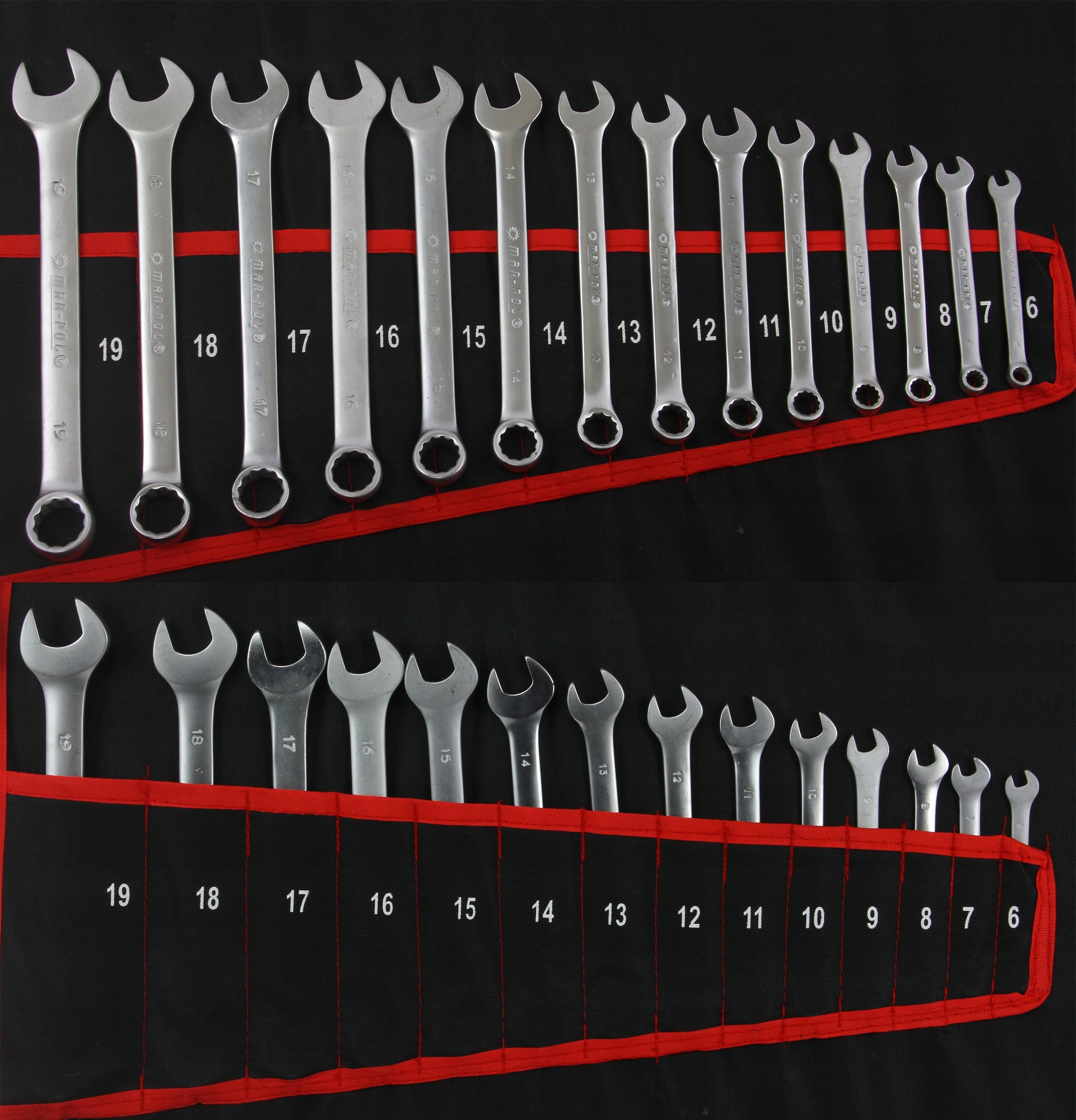 KLUCZE PLASKO OCZKOWE 6 32 TORX ZESTAW KLUCZY 47sz EAN 5901969103083