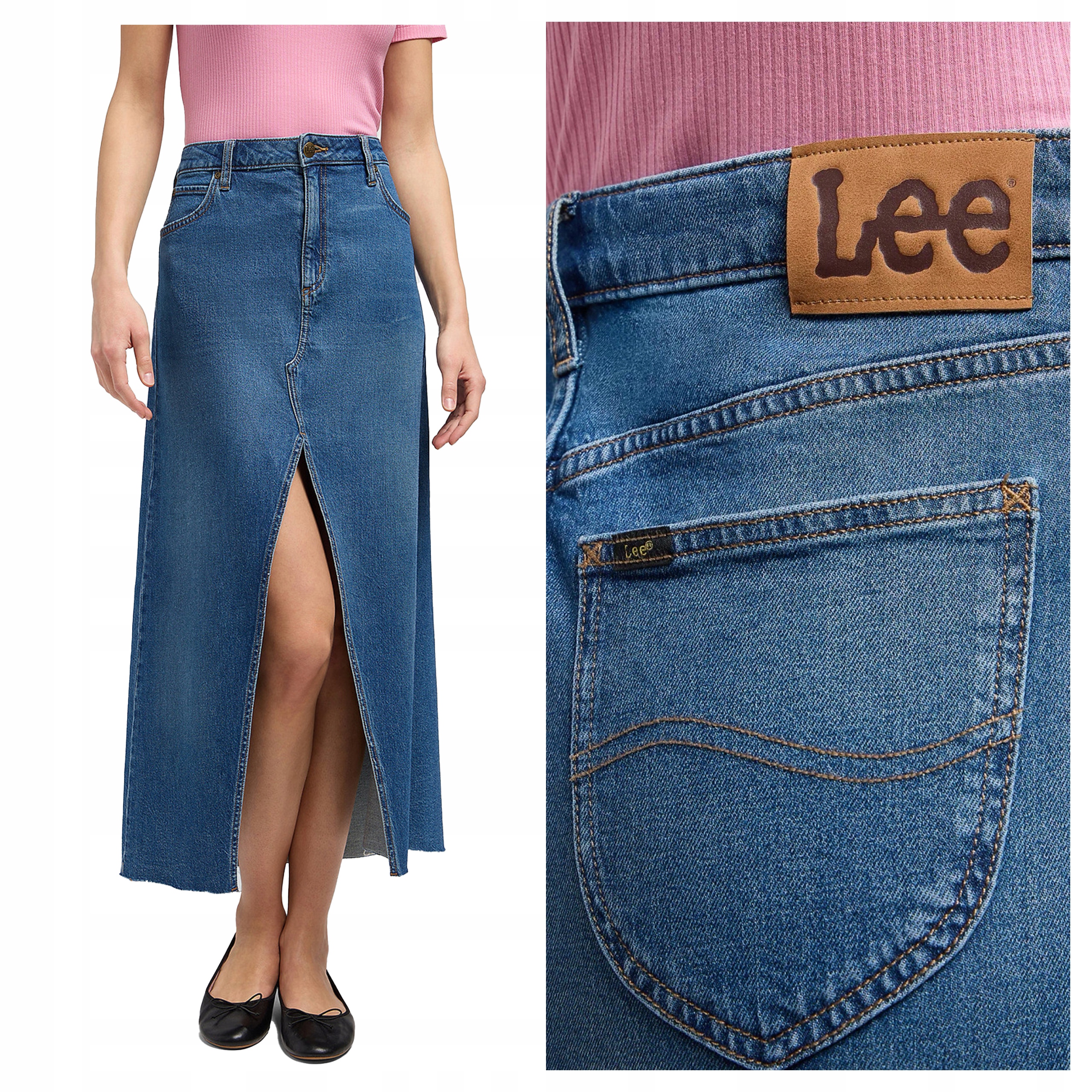 Lee Maxi Skirt Sunken W28 Dámská sukně maxi