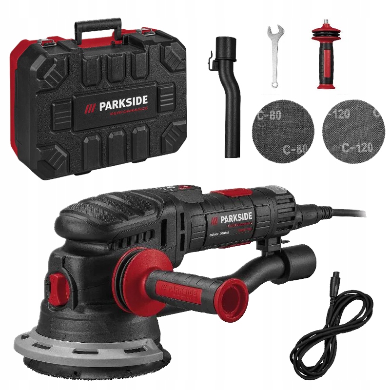 Elektryczna Szlifierka Mimośrodowa Parkside Ppexs 750 B2 150MM Walizka