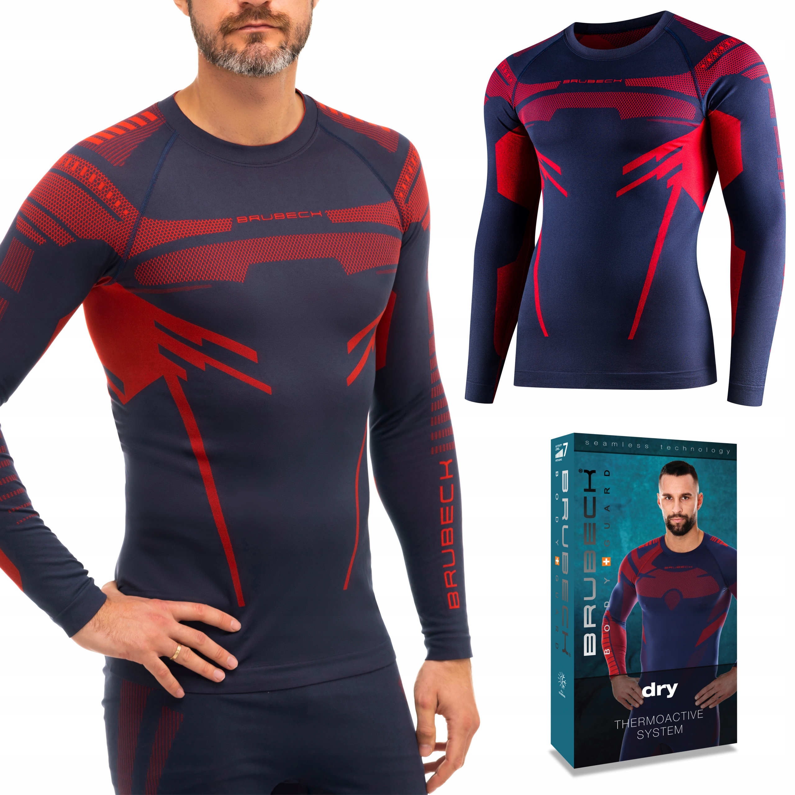 Pánská mikina Termoaktivní tričko s dlouhým rukávem Brubeck Dry L